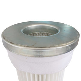 Tipo industrial del cilindro del tamaño de la placa de la célula del filtro 150 del polvo del cartucho superior del metal